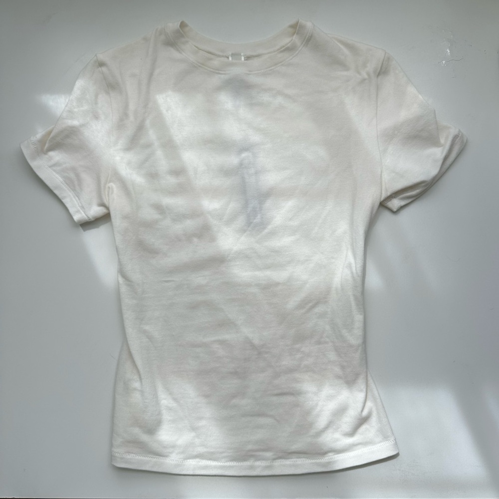 Skims Cotton Jersey T-Shirt in Marble